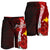 Papua New Guinea Polynesian Custom Personalised Men's Shorts - Coat Of Arm With Hibiscus - Polynesian Pride