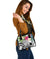 Nauru Polynesian Shoulder Handbag - Summer Plumeria (White) - Polynesian Pride