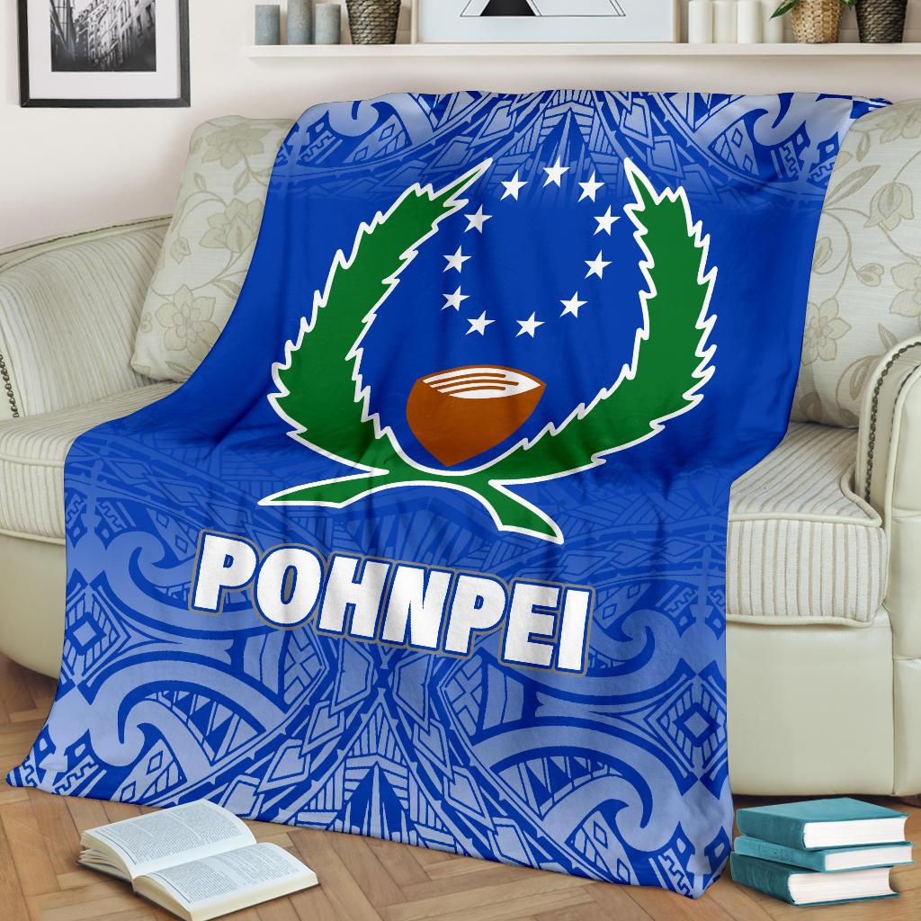 Pohnpei Premium Blanket - Blue Fog Style - Polynesian Pride