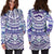 Polynesian Tribal Hoodie Dress Blue - Polynesian Pride