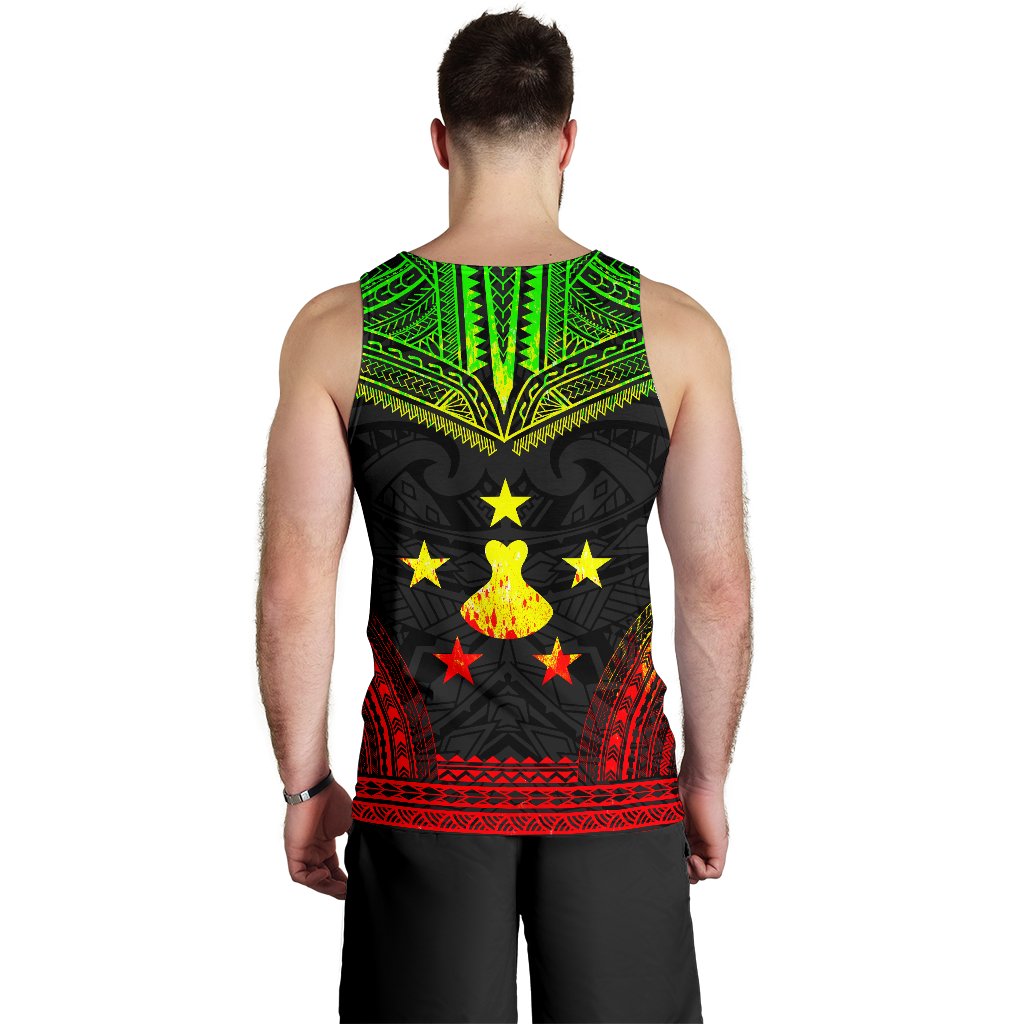 Austral Islands Men's Tank Top - Polynesian Chief Reggae Version - Polynesian Pride