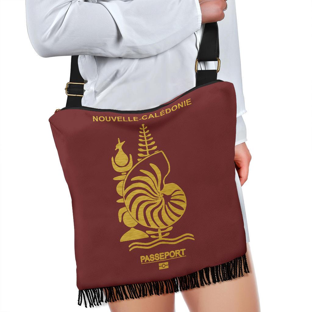 New Caledonia Passport Crossbody Boho Handbag - Polynesian Pride