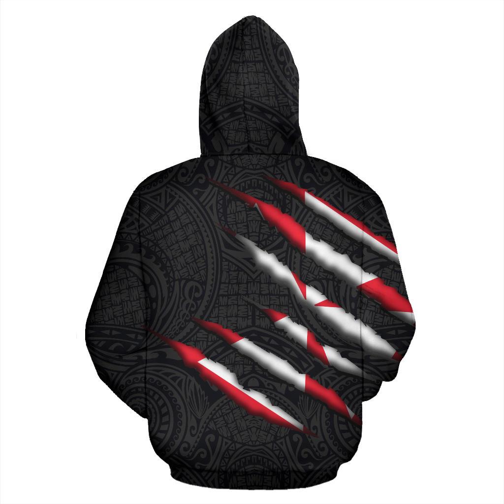 Wallis and Futuna All Over Hoodie Scratch Style - Polynesian Pride