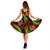 Tonga Polynesian Midi Dress - Reggae Plumeria - Polynesian Pride