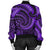 New Zealand Maori Mangopare Women Bomber Jacket Polynesian - Purple - Polynesian Pride