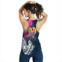Tahiti Women's Racerback Tank - Tahiti Summer Vibes - Polynesian Pride