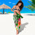 CNMI (Custom Personalised) Sarong - Turtle Plumeria (Green) - Polynesian Pride