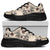 Cook Islands Chunky Sneakers - The Beige Hibiscus - Polynesian Pride