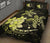 Hawaii Polynesian Turtle Plumeria Quilt Bed Set - Pog Style Yellow - Polynesian Pride