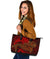 Polynesian Leather Tote Bags - Red Shark Polynesian Tattoo - Polynesian Pride