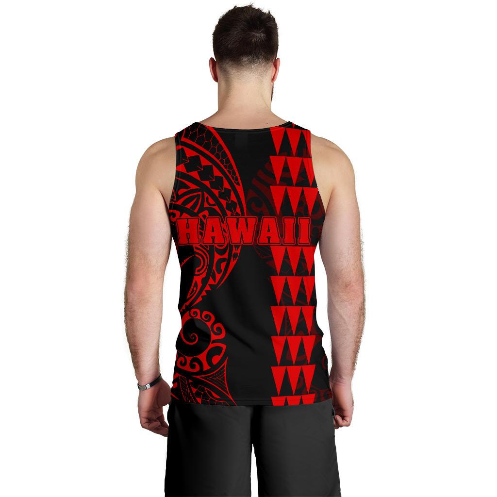 Kanaka Map Polynesian Red Tank Top - Polynesian Pride