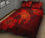 Hawaiian Whale Swim Hibiscus Polynesian Quilt Bedding Set - Red - Polynesian Pride