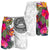 American Samoa All Over Print Men's Shorts Hibiscus Polynesian White Pattern - Polynesian Pride