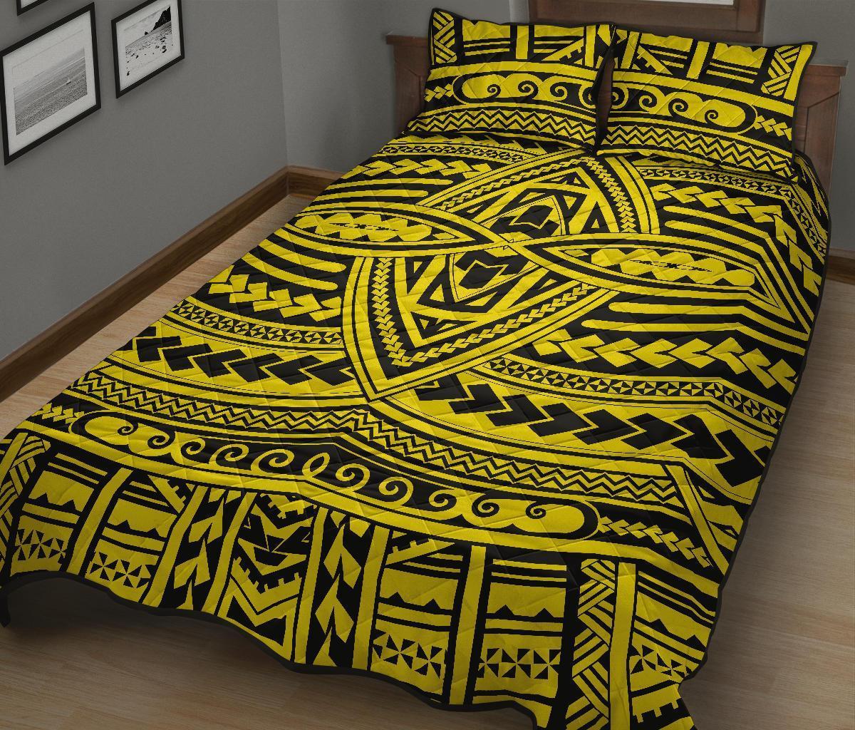 Hawaii Quilt Bed Set Polynesia Seamless AH - Polynesian Pride