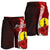 New Caledonia Polynesian Custom Personalised Men's Shorts - Coat Of Arm With Hibiscus - Polynesian Pride