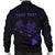 Hawaii Kakau Polynesian Three Turtles Map Personalized Men's Bomber Jacket - Purple - Polynesian Pride