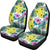 Hawaii Hibiscus Pattern Car Seat Covers 02 Universal Fit White - Polynesian Pride