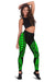 Northern Mariana Islands Women Leggings Polynesian Pattern Green - Polynesian Pride