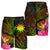 Nauru Polynesian Men's Shorts - Hibiscus and Banana Leaves - Polynesian Pride