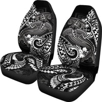 Guam Polynesian Car Seat Covers - White Shark Polynesian Tattoo - Polynesian Pride