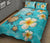 Hawaii Turtle Coat Of Arm Plumeria Ocean Quilt Bed Set - Polynesian Pride