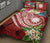 Nauru Polynesian Quilt Bed Set - Summer Plumeria (Red) - Polynesian Pride