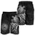 American Samoa Polynesian Shorts (Men) - Polynesian Turtle (Silver) - Polynesian Pride