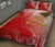 American Samoa Polynesian Custom Personalised Personalized Quilt Bed Set - Bald Eagle (Red) - Polynesian Pride