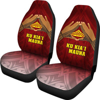 Hawaii Mauna Kea Car Seat Covers - Hand Sign Symbol - Polynesian Pride