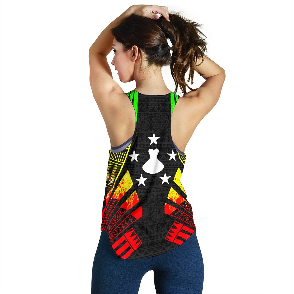 Austral Islands Women Racerback Tank - Polynesian Tattoo Reggae - Polynesian Pride