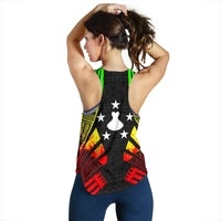 Austral Islands Women Racerback Tank - Polynesian Tattoo Reggae - Polynesian Pride