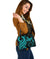 Cook Islands Shoulder Handbag - Turquoise Tentacle Turtle - Polynesian Pride