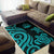 Vanuatu Area Rug - Turquoise Tentacle Turtle - Polynesian Pride