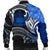 Samoa Men's Bomber Jacket - Samoa Seal Wave Style (Blue) - Polynesian Pride