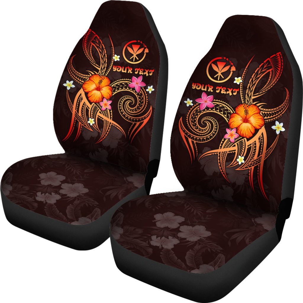 Polynesian Hawaii Personalised Car Seat Covers - Legend of Kanaka Maoli (Red) - Polynesian Pride