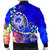 FSM Men's Bomber Jacket - Turtle Plumeria (Blue) - Polynesian Pride