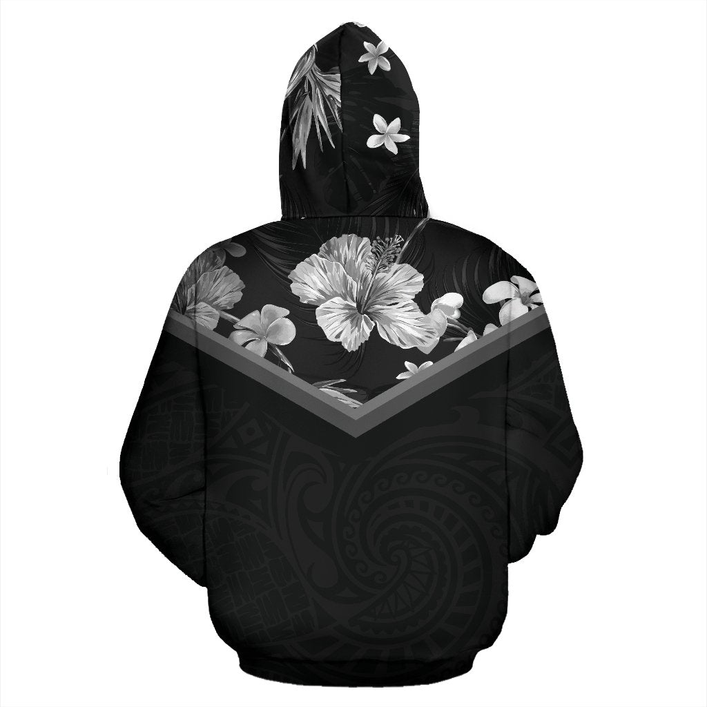 Hawaii Vintage Pattern Zip up Hoodie BMW Hisbiscus - Polynesian Pride