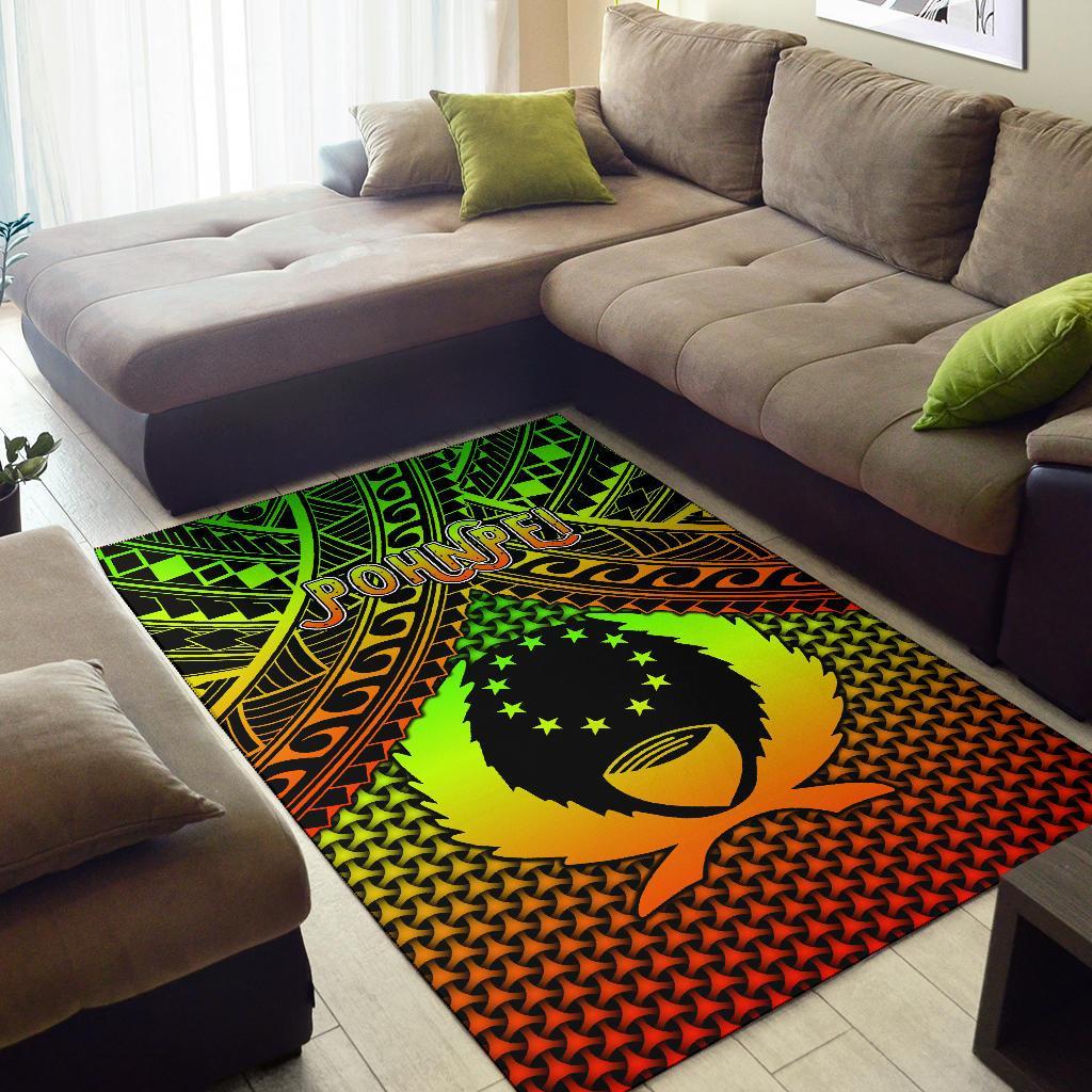 Polynesian Pohnpei Area Rug - Reggae Vintage Polynesian Patterns - Polynesian Pride