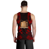 Tokelau Men Tank Top - Polynesian Tattoo Red - Polynesian Pride