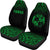 Tonga Car Seat Covers - Tonga Coat Of Arms Polynesian Tattoo Fog Green - Polynesian Pride