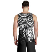 Cook Islands Polynesian Tank Top (Men) - White Turtle - Polynesian Pride