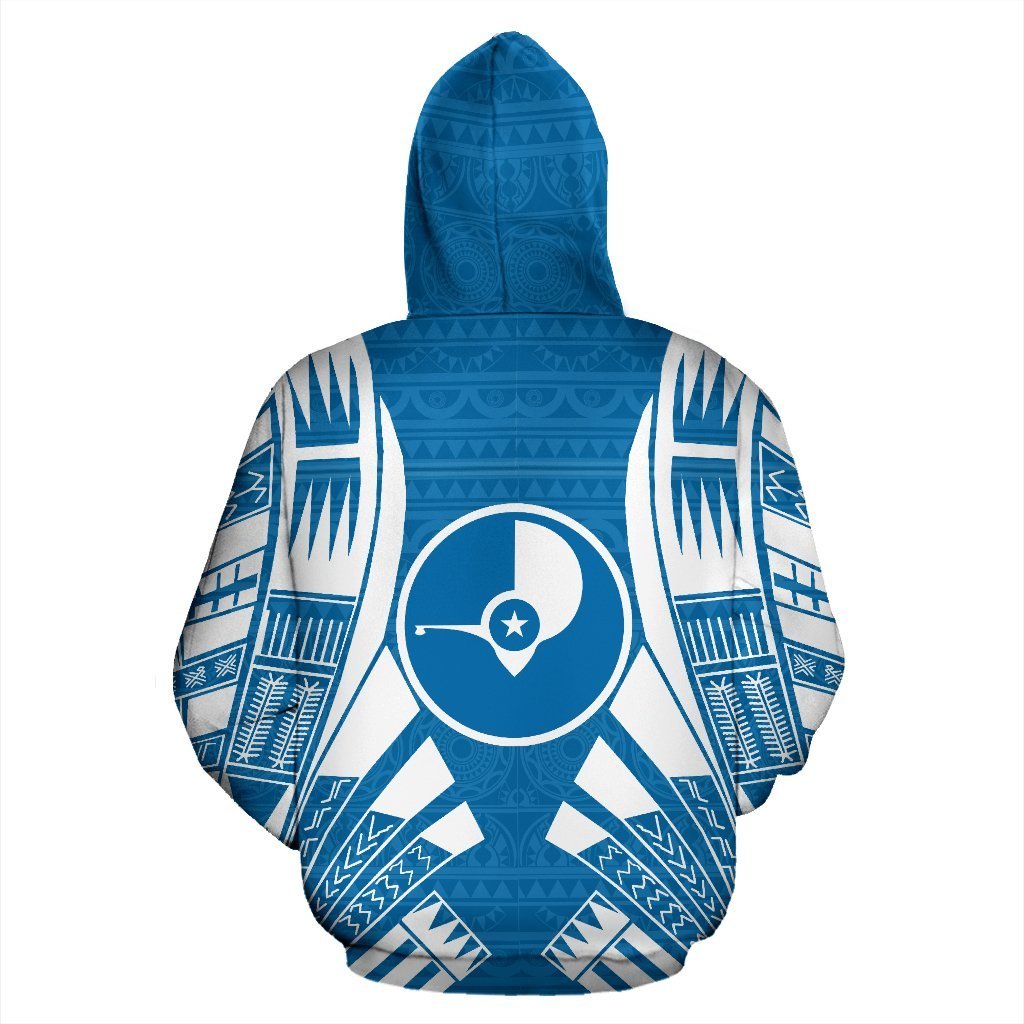 Yap All Over Zip up Hoodie Tattoo Style - Polynesian Pride