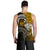 Samoa Custom Personalised Men's Tank Top - Samoa Seal Wave Style (Gold) - Polynesian Pride