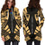 Cook Islands Hoodie Dress - Polynesian Tattoo Gold - Polynesian Pride