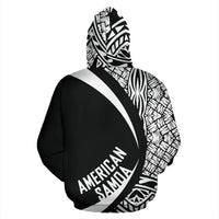 American Samoa Turtle Polynesian Zip up Hoodie Circle Style 02 - Polynesian Pride