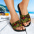 New Caledonia Slide Sandals - Turtle Hibiscus Pattern Reggae - Polynesian Pride