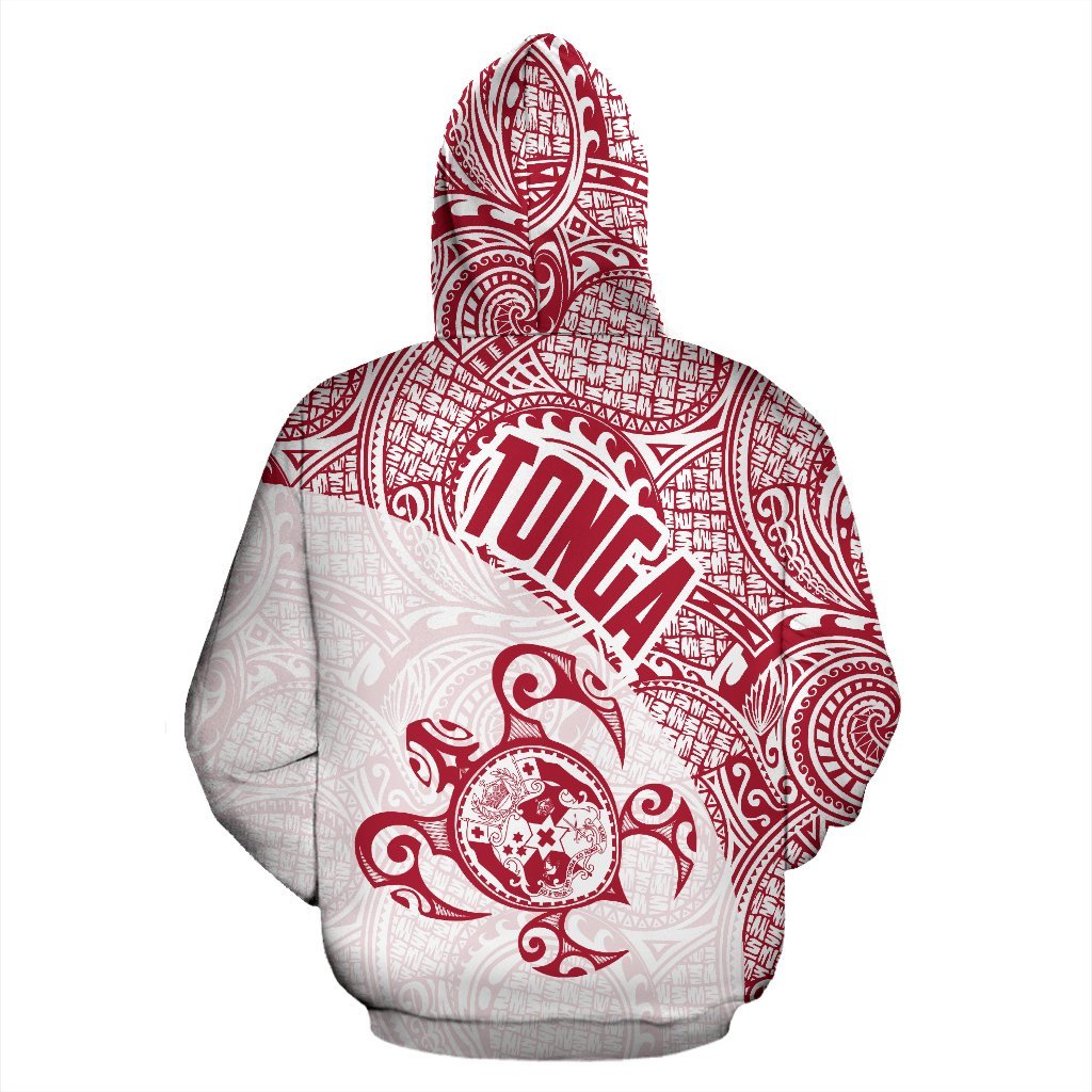 Tonga Hoodie Tonga Coat of Arms In Turtle Polynesian Tattoo 060 - Polynesian Pride