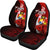 Tonga Polynesian Car Seat Covers - Coat Of Arm With Hibiscus - Polynesian Pride