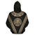 Maori Moko Tattoo Hoodie Golden - Polynesian Pride