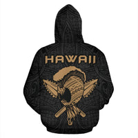 Polynesian Kakau Helmet Weapon Kanaka Warrior Hoodie - Polynesian Pride